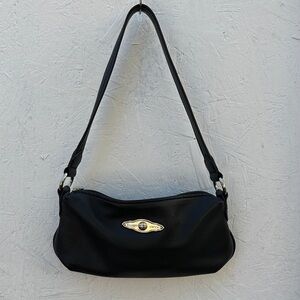 Elliott Lucca Black Leather Shoulder Bag